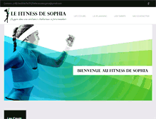 Tablet Screenshot of lefitnessdesophia.com